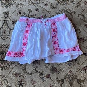 Ralph Lauren White and pink designed poofy shorts